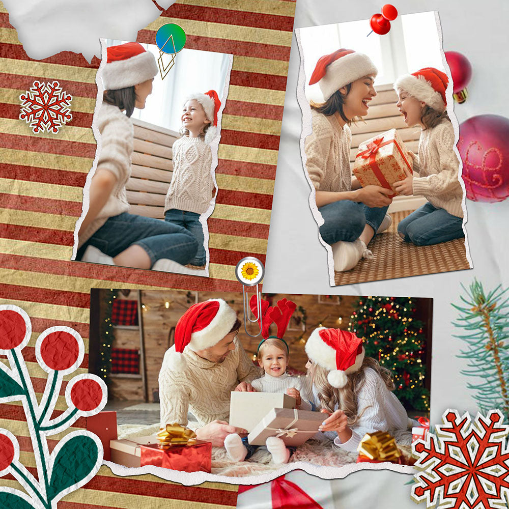 60 Christmas Polaroid Photo Template Bundle - Artixty