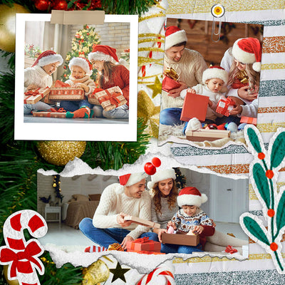 60 Christmas Polaroid Photo Template Bundle - Artixty