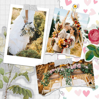 60 Wedding Edition Polaroid Photo Template Bundle - Artixty