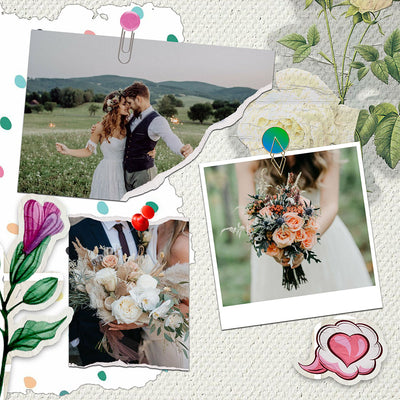 60 Wedding Edition Polaroid Photo Template Bundle - Artixty