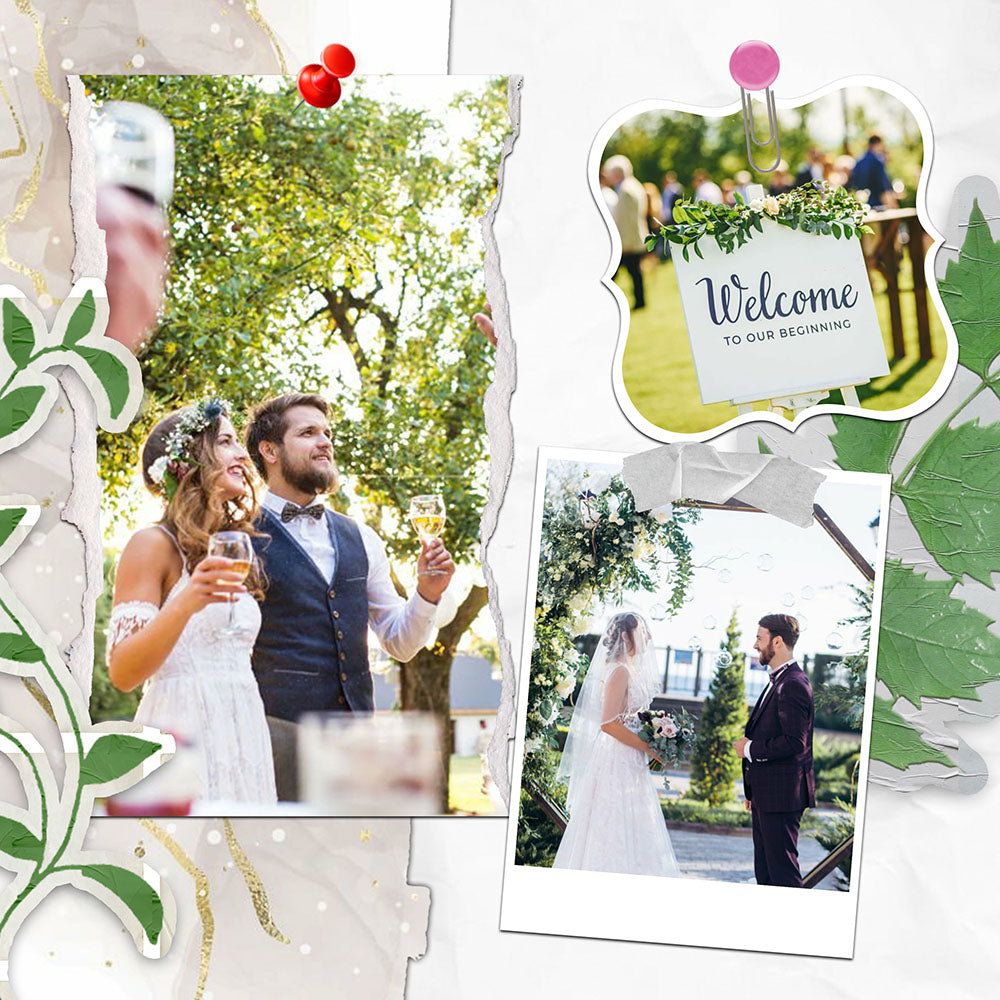 60 Wedding Edition Polaroid Photo Template Bundle - Artixty