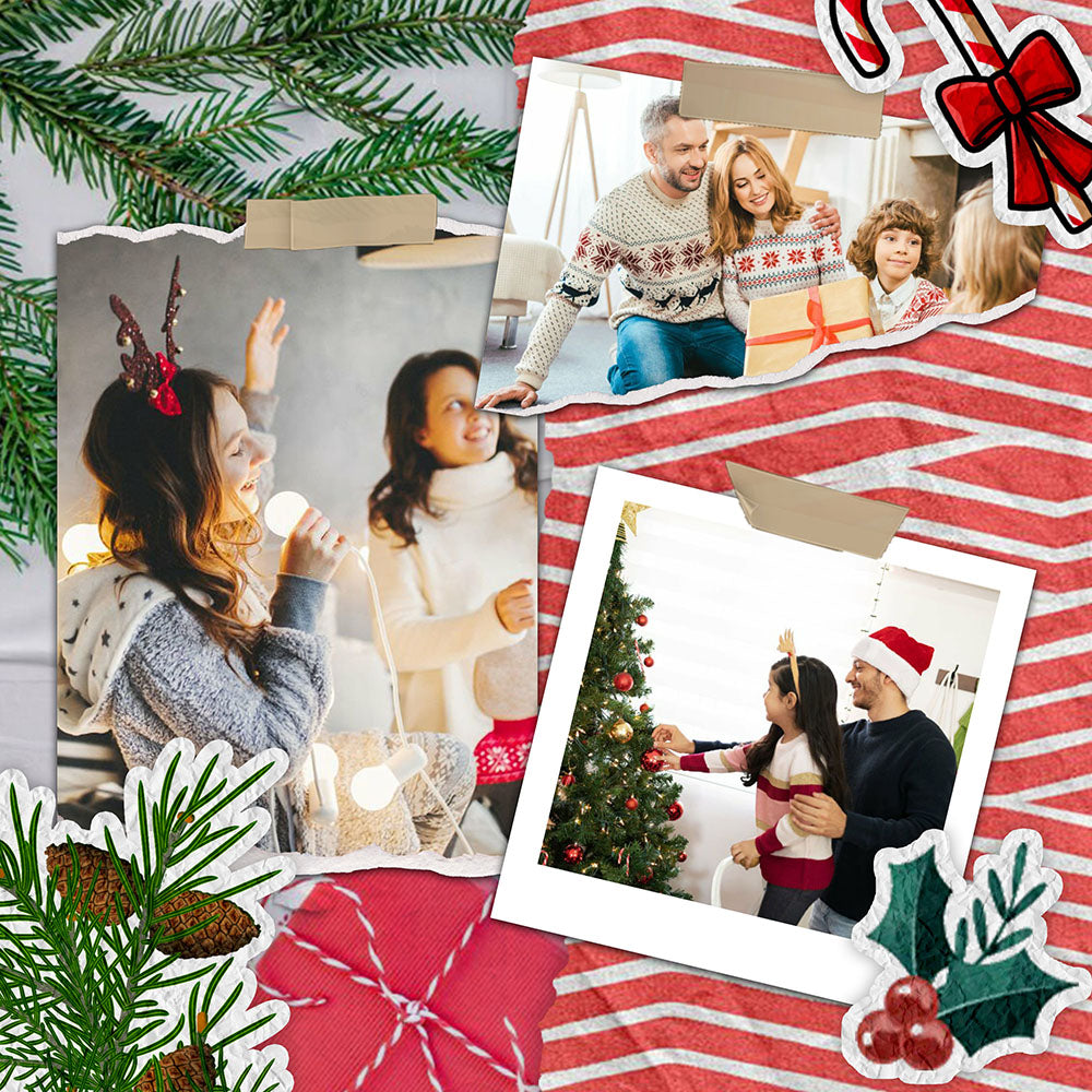 60 Christmas Polaroid Photo Template Bundle - Artixty