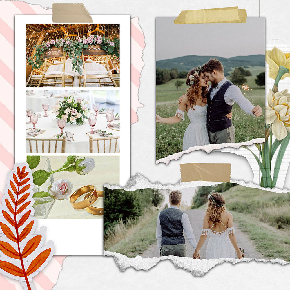 60 Wedding Edition Polaroid Photo Template Bundle - Artixty