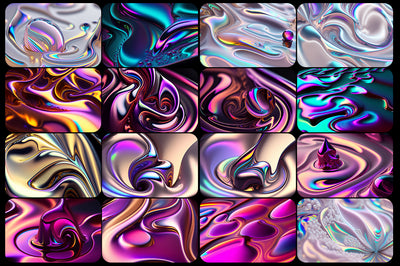 80 Liquid Metal Stock Photos Bundle - Artixty