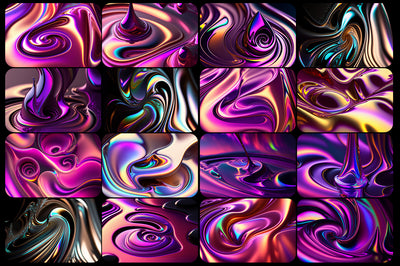 80 Liquid Metal Stock Photos Bundle - Artixty