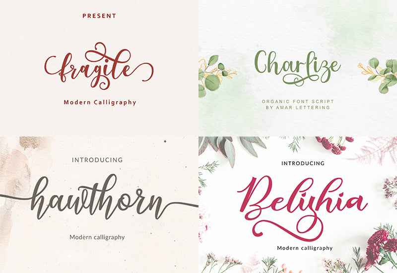 The Swirly Bundle Of Fonts and Presentation Templates - Artixty