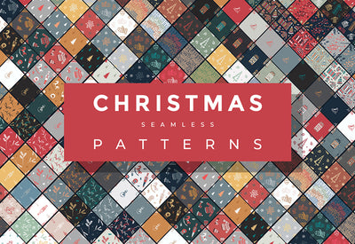 220 Christmas Holiday Seamless Patterns Bundle-Graphics-Artixty