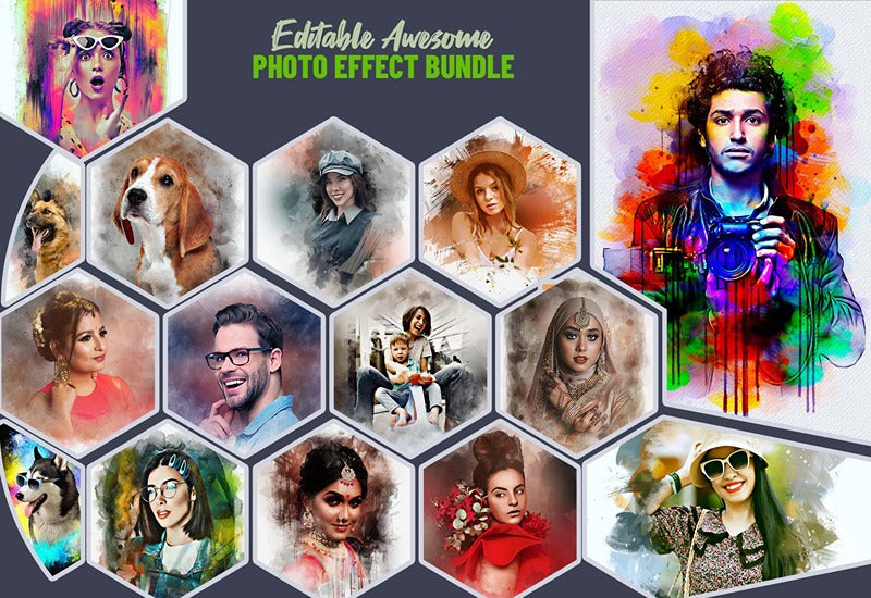 15 Awesome Photo Effects Bundle - Artixty