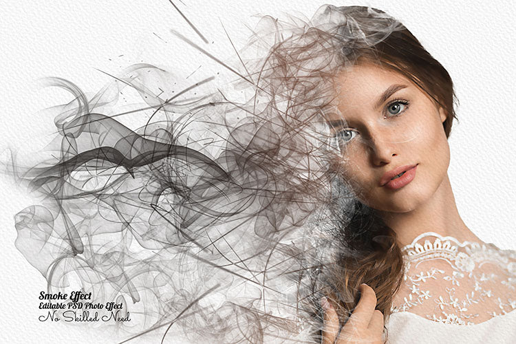 32 Dispersion Smoke Drawing Photo Effects Bundle - Artixty