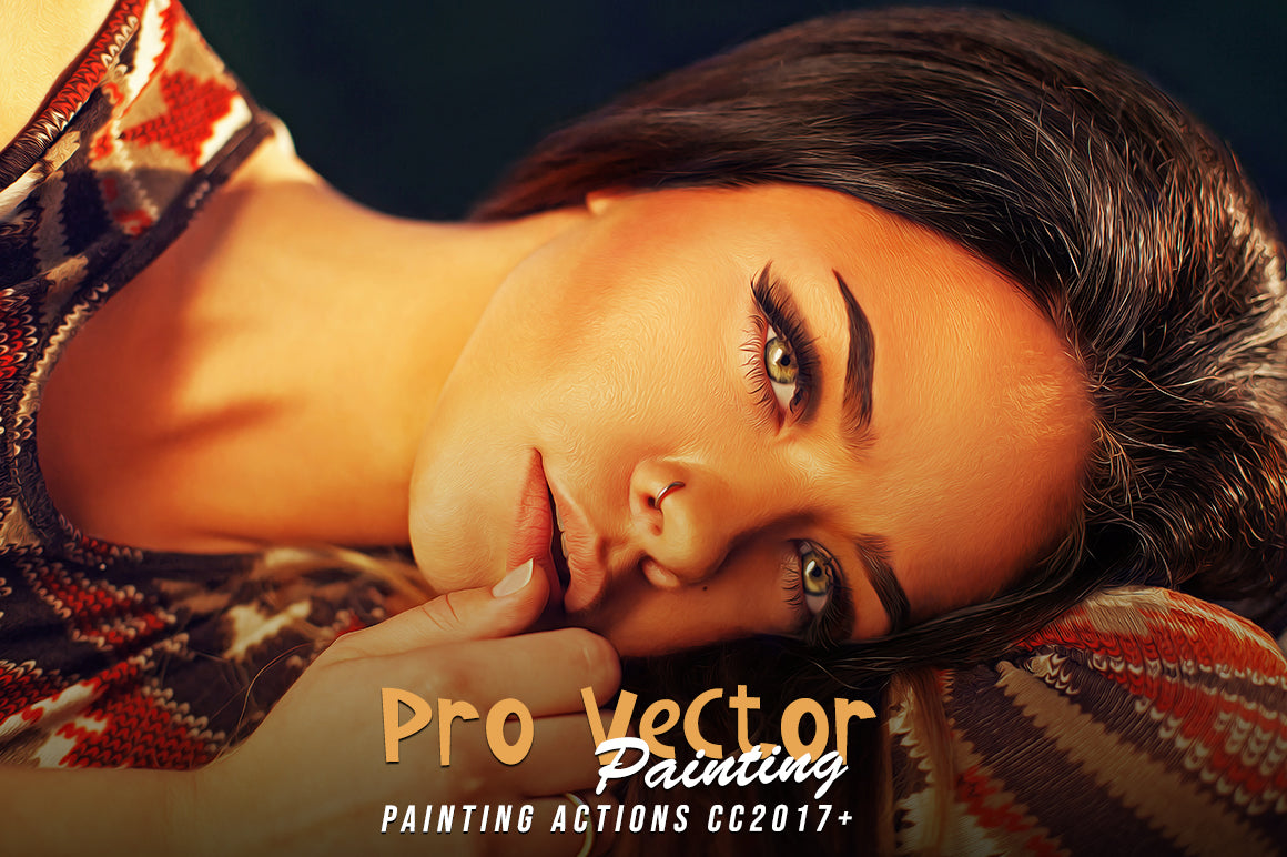 50 Mega Oil Paint Photoshop Actions Bundle - Artixty