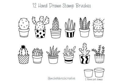 270+ Fancy Procreate Stamp Brushes Bundle-Add-Ons-Artixty