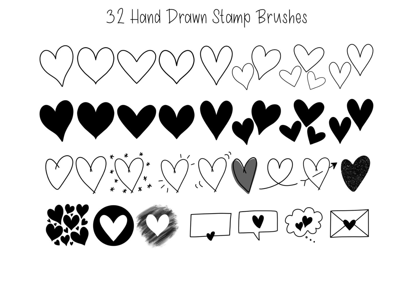 270+ Fancy Procreate Stamp Brushes Bundle-Add-Ons-Artixty