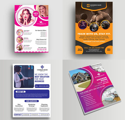 120+ Vibrant Flyer Templates Bundle-Templates-Artixty