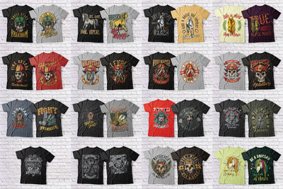 600+ Super Stylish T-Shirt Designs Mega Bundle-Graphics-Artixty