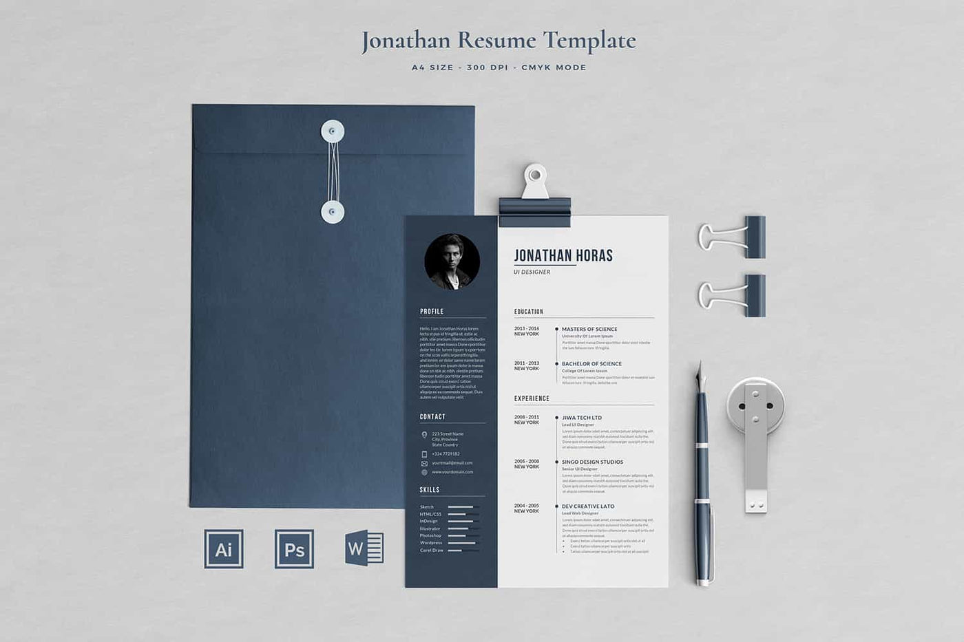 The Executive Resume Template Bundle - 19 Templates - Artixty